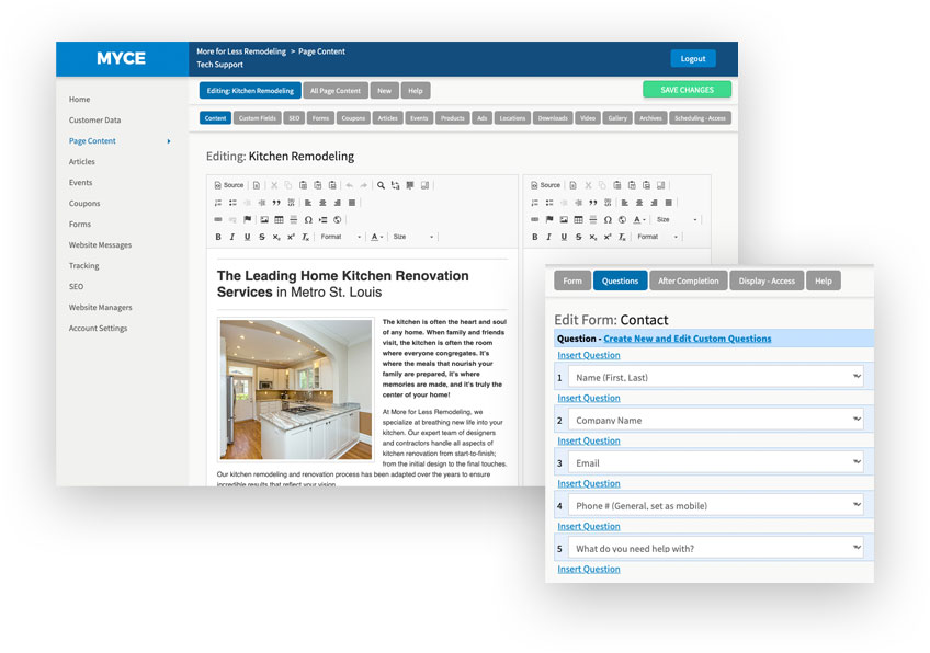 Technology: Dashboard Systems, MYCE, Footprint | Marketwick Media - myce